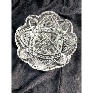 IMPERIAL GLASS NUCUT SAWTOOTH PRESSED GLASS 5.25" x 1.5" (2664)‎